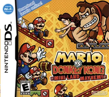 Mario vs. Donkey Kong - Mini-Land Mayhem! (USA) (Demo) (Kiosk) (NDSi Enhanced) box cover front